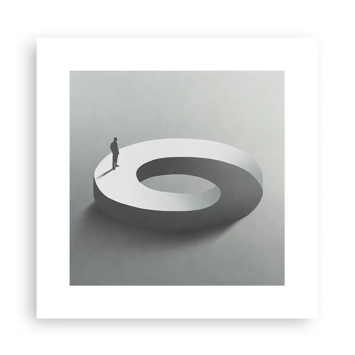 Affiche - Poster - Et sois intelligent ici - 30x30 cm