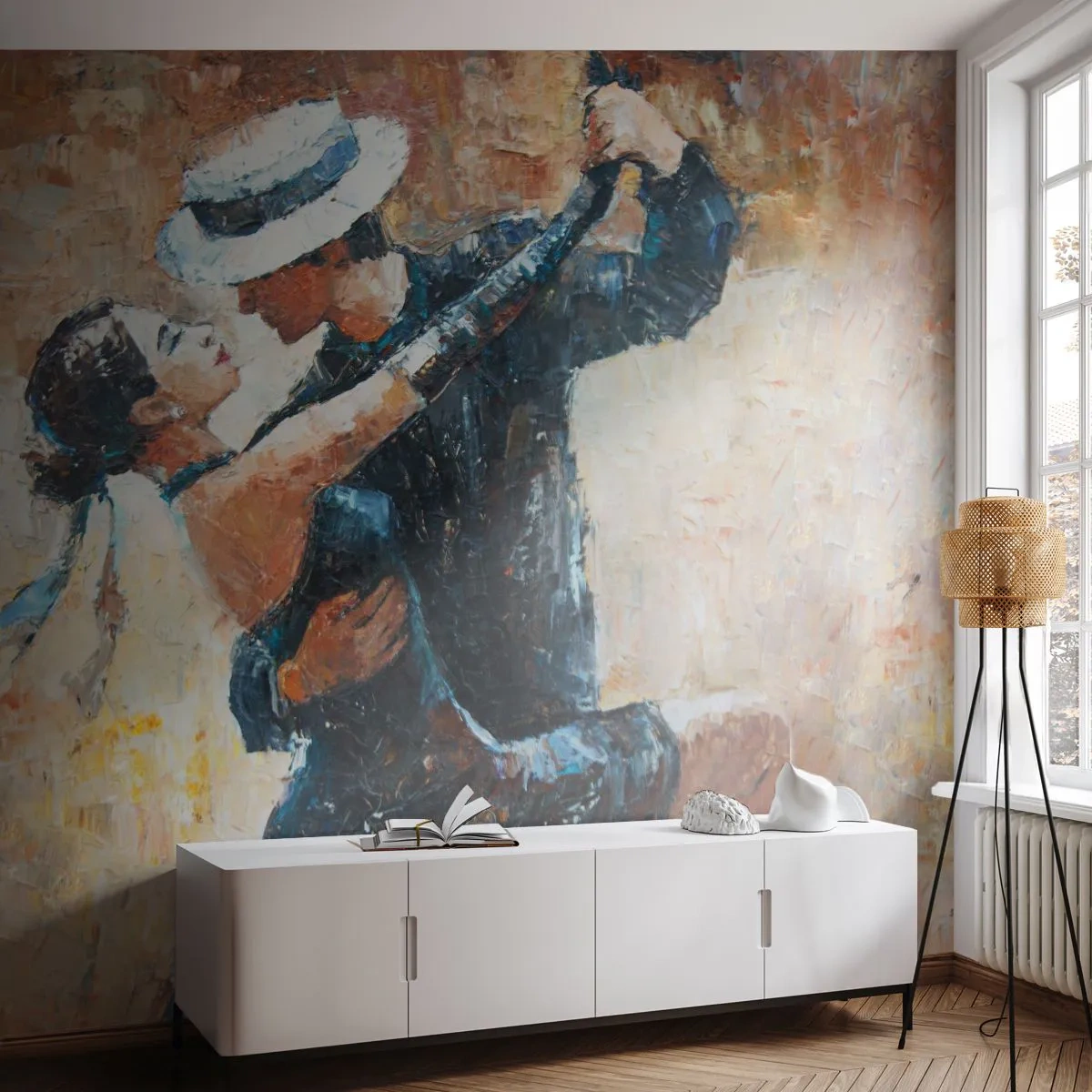 Papier Peint Photo Standard Eco - À la Rudolf Valentino - Abstraction, Danse, Tango - 400x280 cm