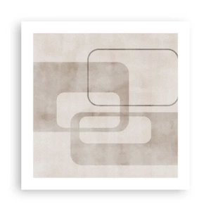 Affiche - Poster - Fugue géométrique - 50x50 cm
