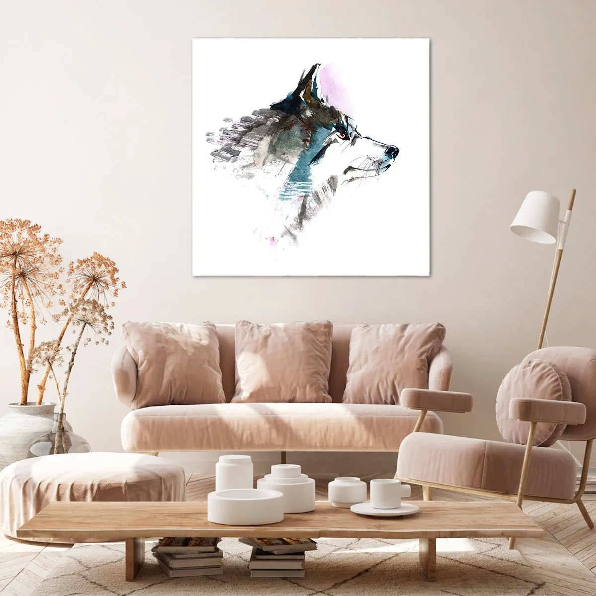 Impression sur toile - Image sur toile - On parle du loup - 50x50 cm