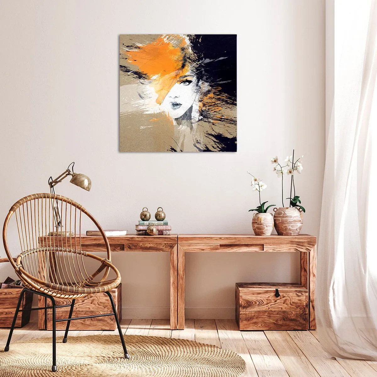 Impression sur toile - Image sur toile - Et la lumière fut - 50x50 cm