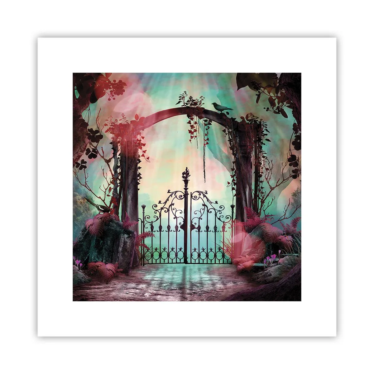 Affiche - Poster - Jardin secret - 30x30 cm