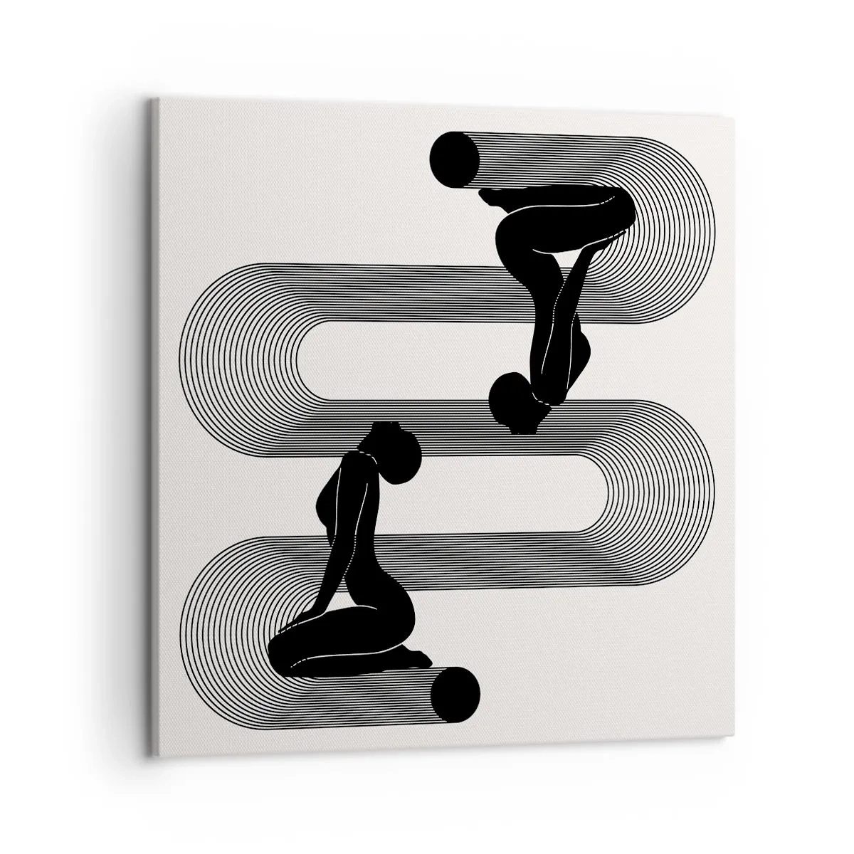 Impression sur toile - Image sur toile - Symétrie sensuelle - 50x50 cm