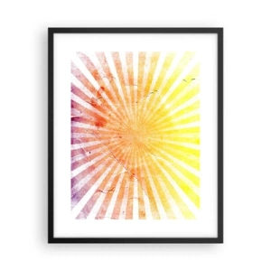 Affiche dans un cadre noir - Poster - Levant et couchant - 40x50 cm