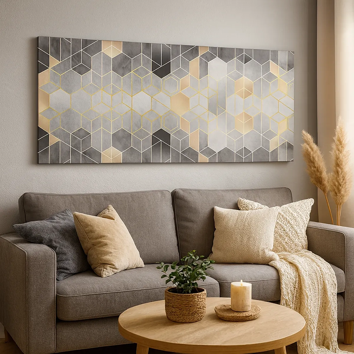 Impression sur toile - Image sur toile - Composition de diamants - 30x30 cm