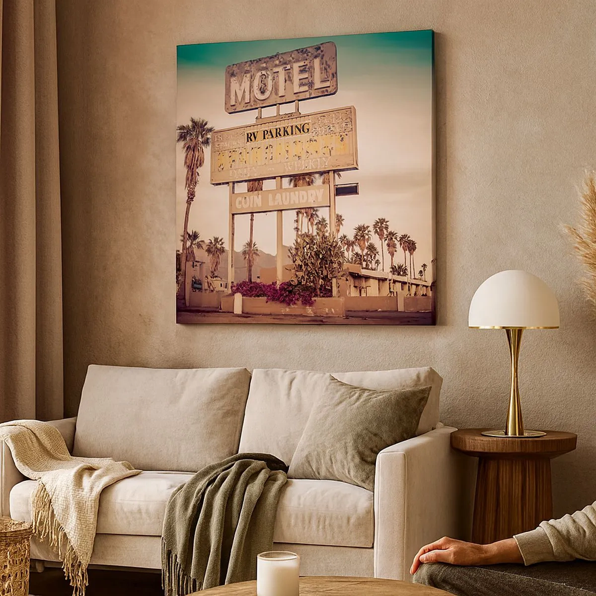 Impression sur toile - Image sur toile - Ici, le temps s'est arrêté - 30x30 cm