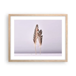 Affiche dans un chêne clair - Poster - Face au néant - 50x40 cm