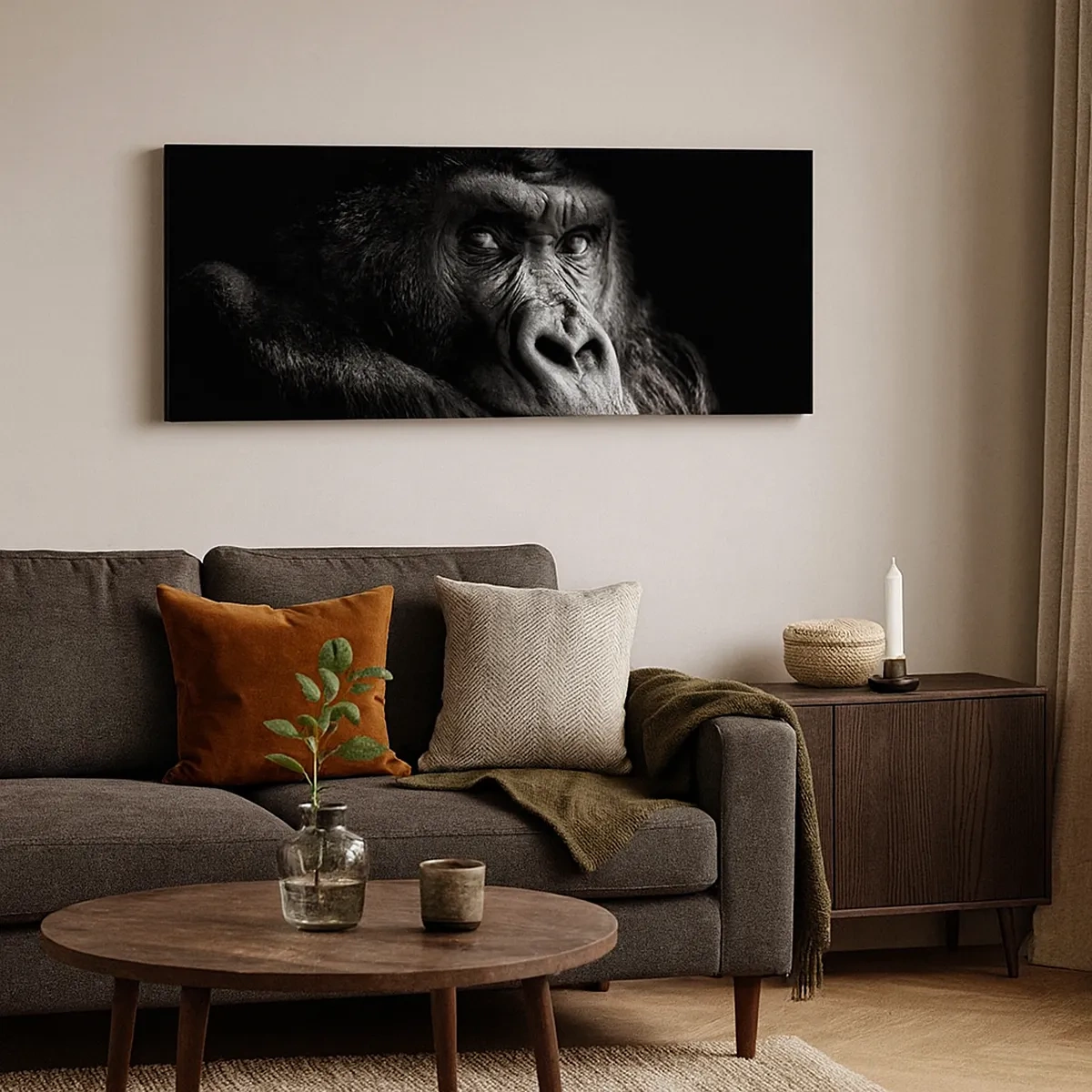 Impression sur toile - Image sur toile - Et qu'est-ce que tu regardes? - 30x30 cm