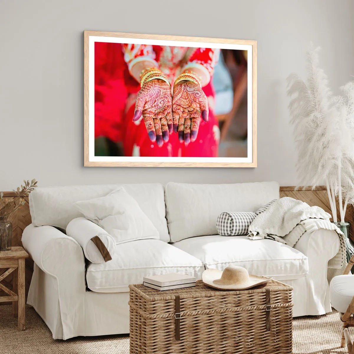 Affiche dans un chêne clair - Poster - Prêt à saisir votre chance - 91x61 cm