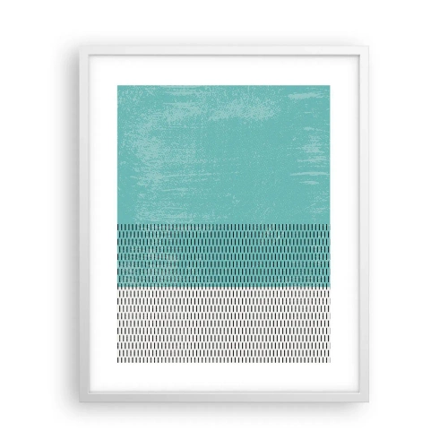 Affiche dans un cadre blanc - Poster - Composition équilibrée - 40x50 cm