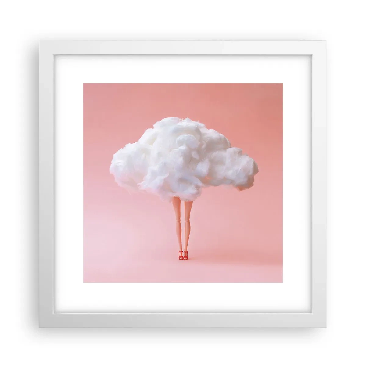 Affiche dans un cadre blanc - Poster - Douce promesse - 30x30 cm