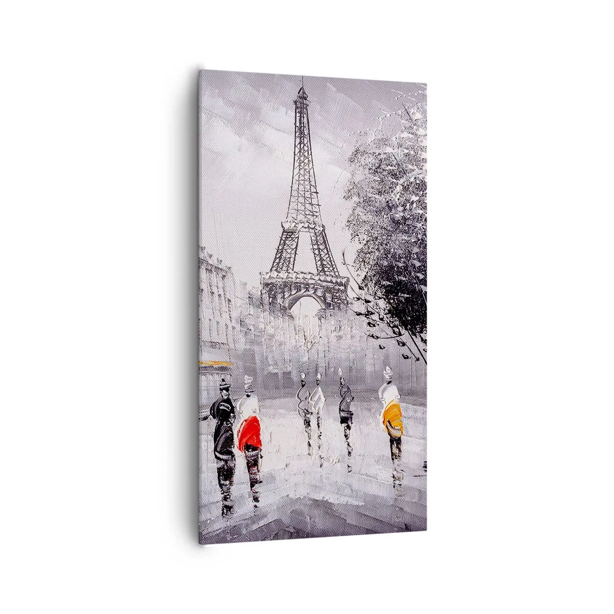 Impression sur toile - Image sur toile - Balade parisienne - 65x120 cm