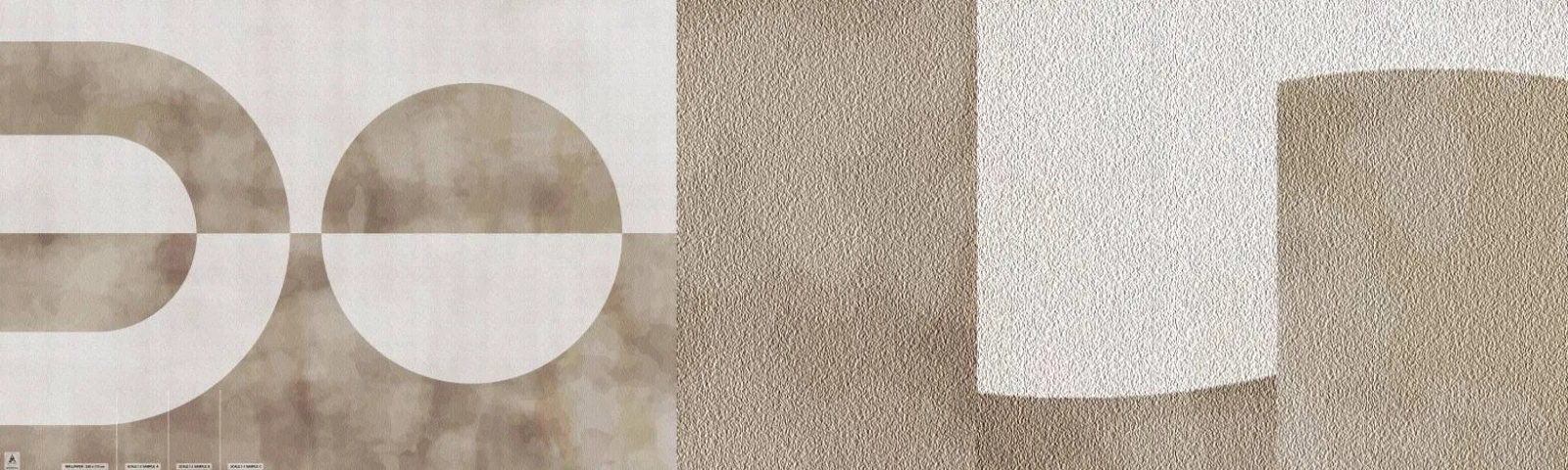 Échantillon De Papier Peint Standard Eco - Similitudes et différences - Minimalisme, Brillant, Formes - 100x30 cm