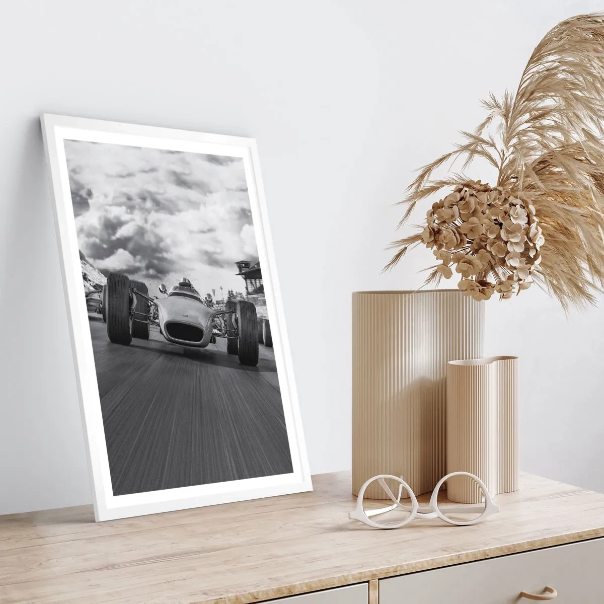 Affiche dans un cadre blanc - Poster - Puissance! - 70x100 cm