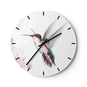 Horloge murale - Pendule murale - Immortalisé dans un battement - 40x40 cm