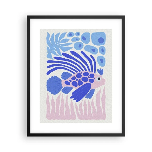 Affiche dans un cadre noir - Poster - Dans son élément - 40x50 cm