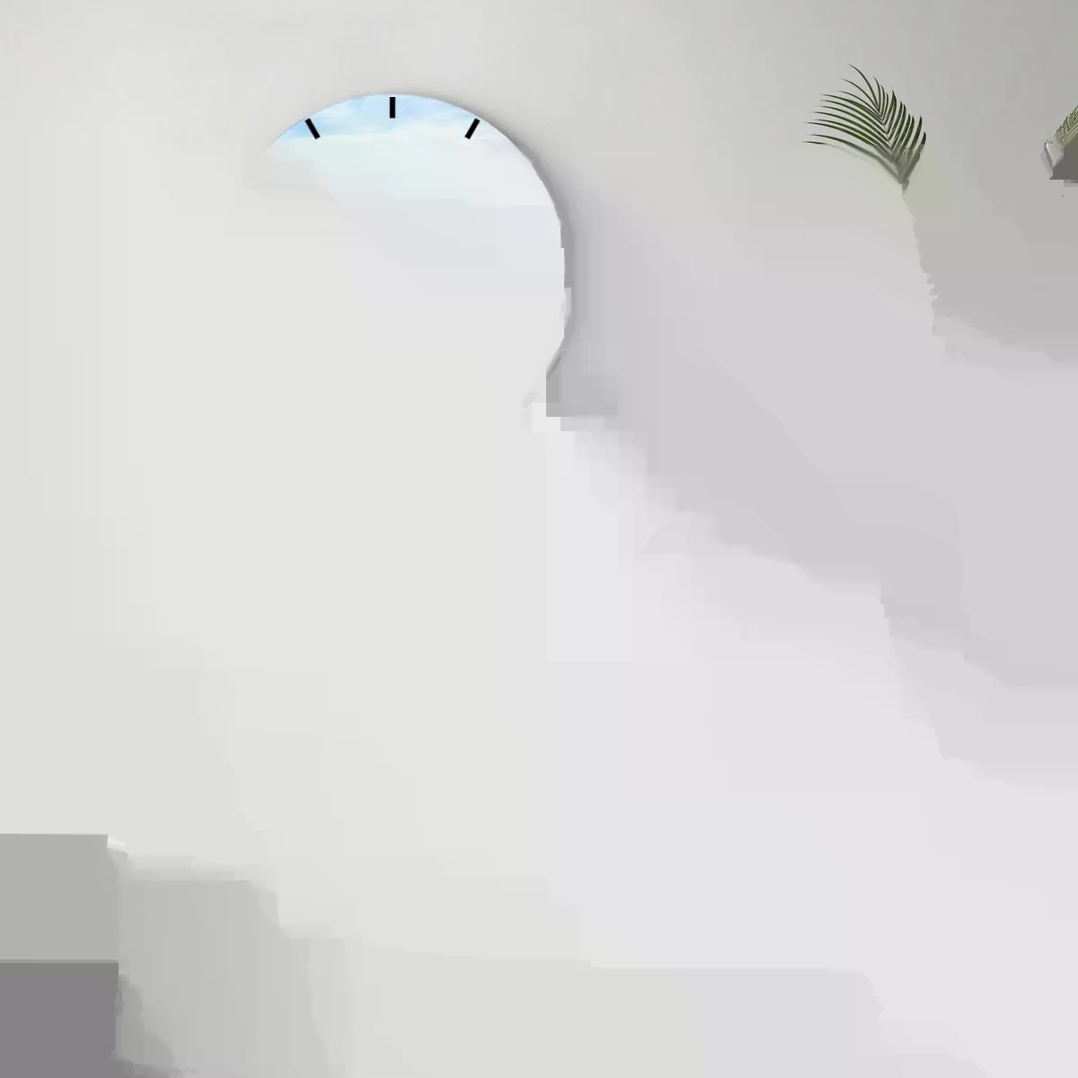 Horloge murale - Pendule murale - Le grand bleu - 30x30 cm