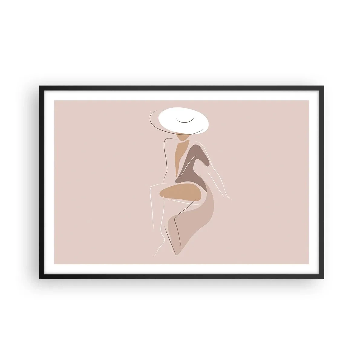 Affiche dans un cadre noir - Poster - Être une dame - 91x61 cm
