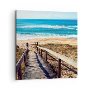 Impression sur toile - Image sur toile - Cours! - 50x50 cm