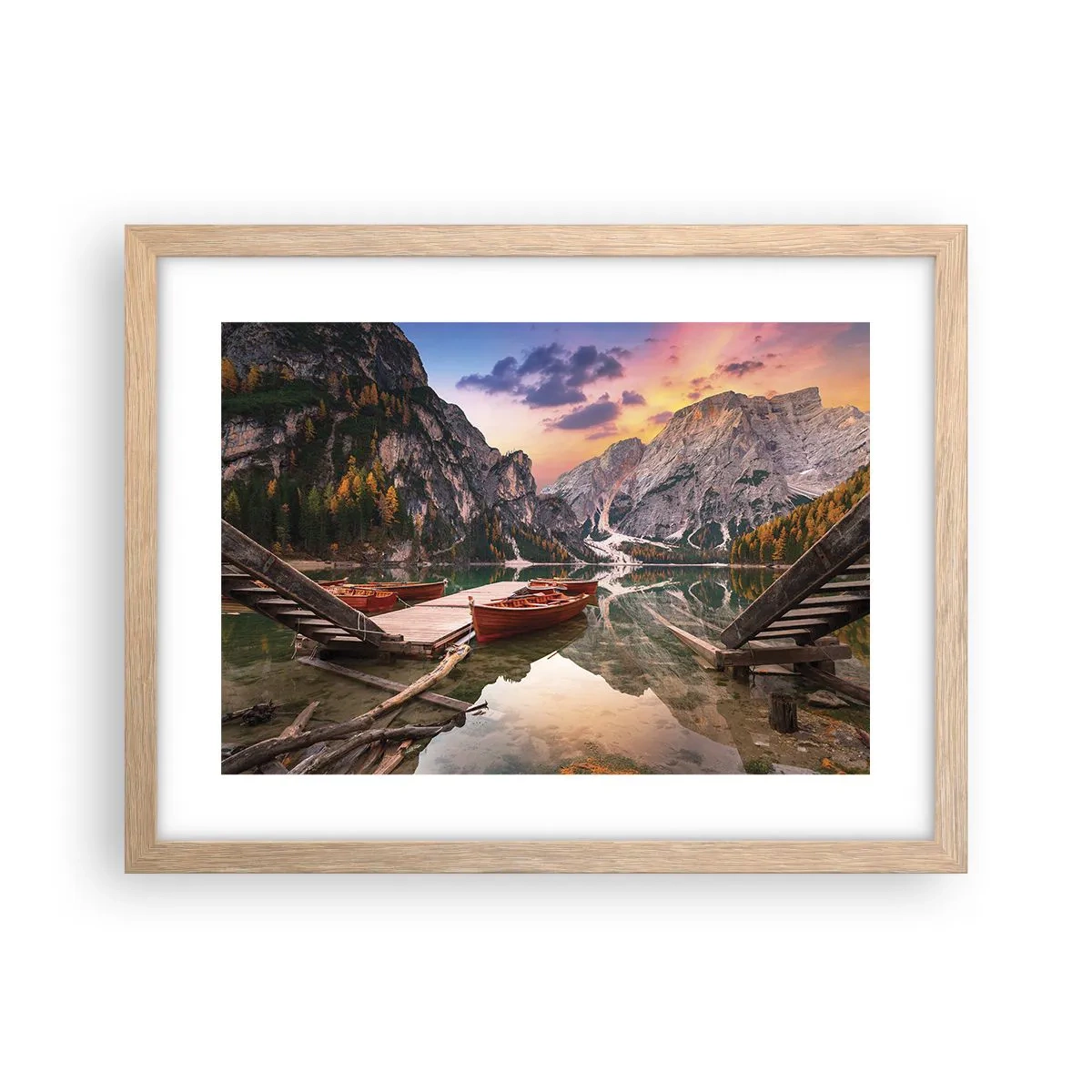 Affiche dans un chêne clair - Poster - Promesse du jour - 40x30 cm