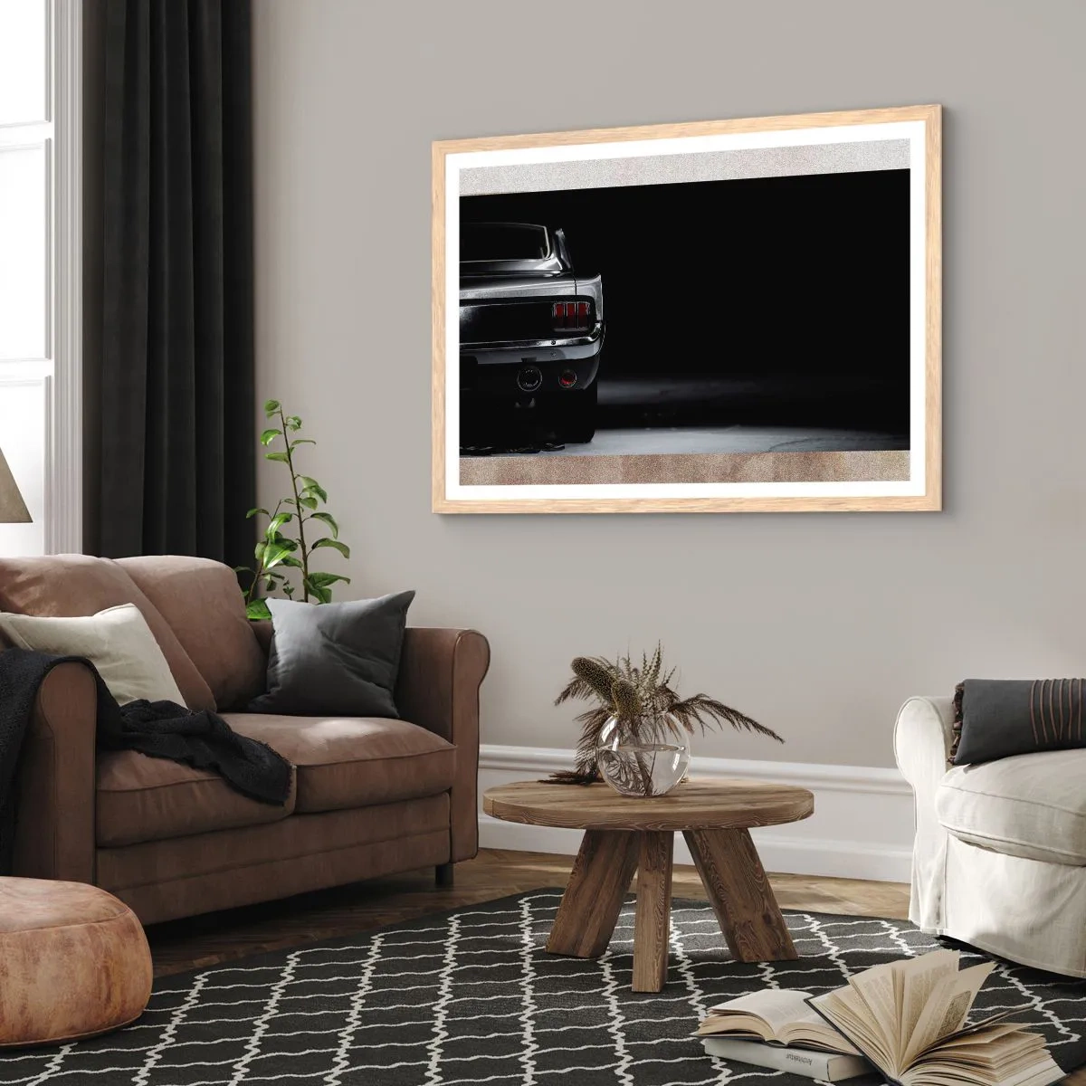 Affiche dans un chêne clair - Poster - Le charme du classique - 40x30 cm