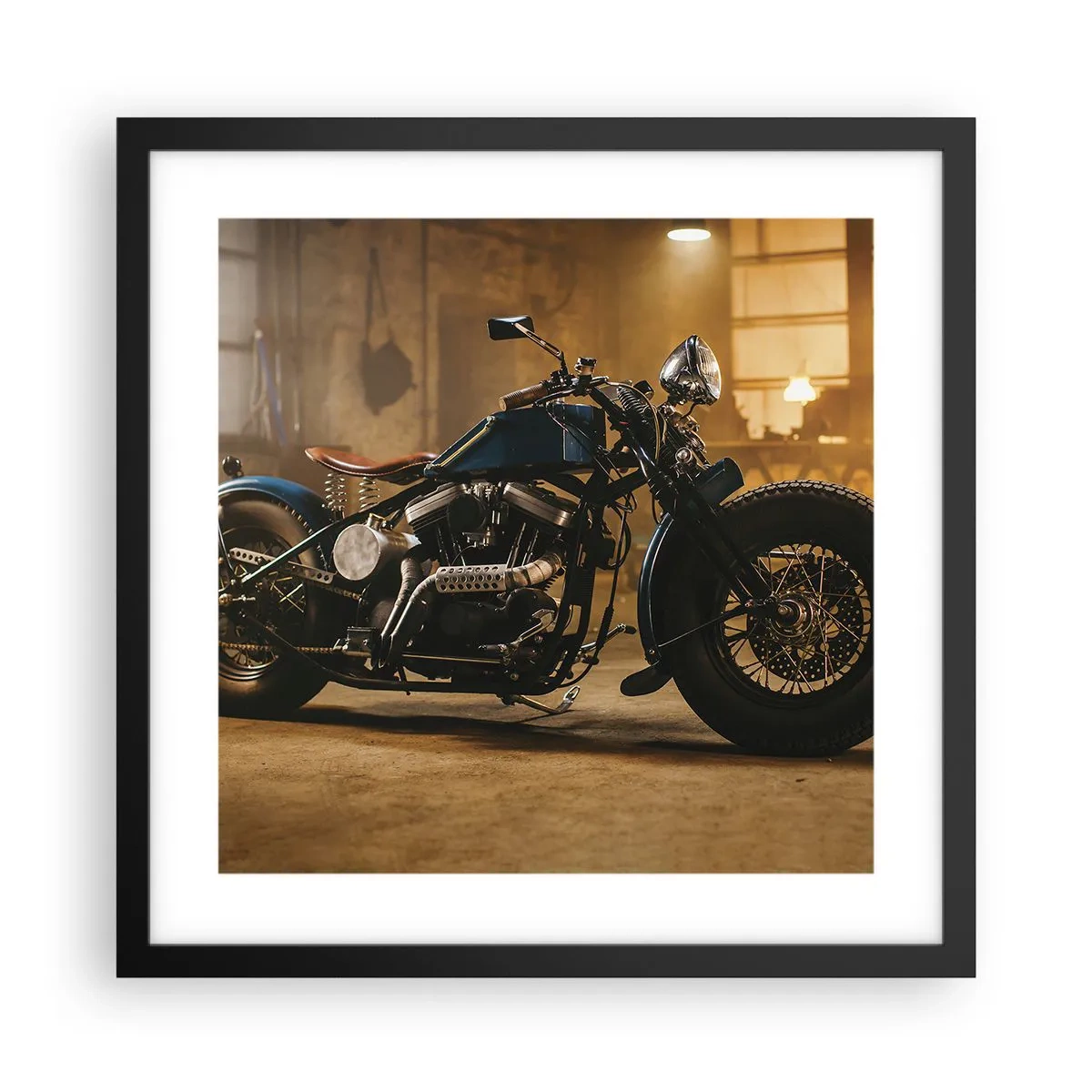 Affiche dans un cadre noir - Poster - Je peux tout - 40x40 cm