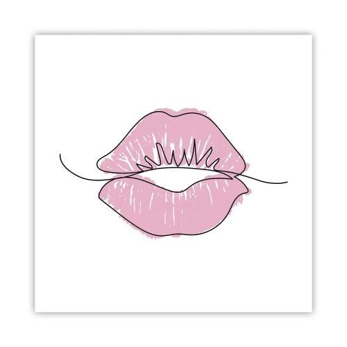 Affiche - Poster - Prêt à l'embrassade? - 40x40 cm