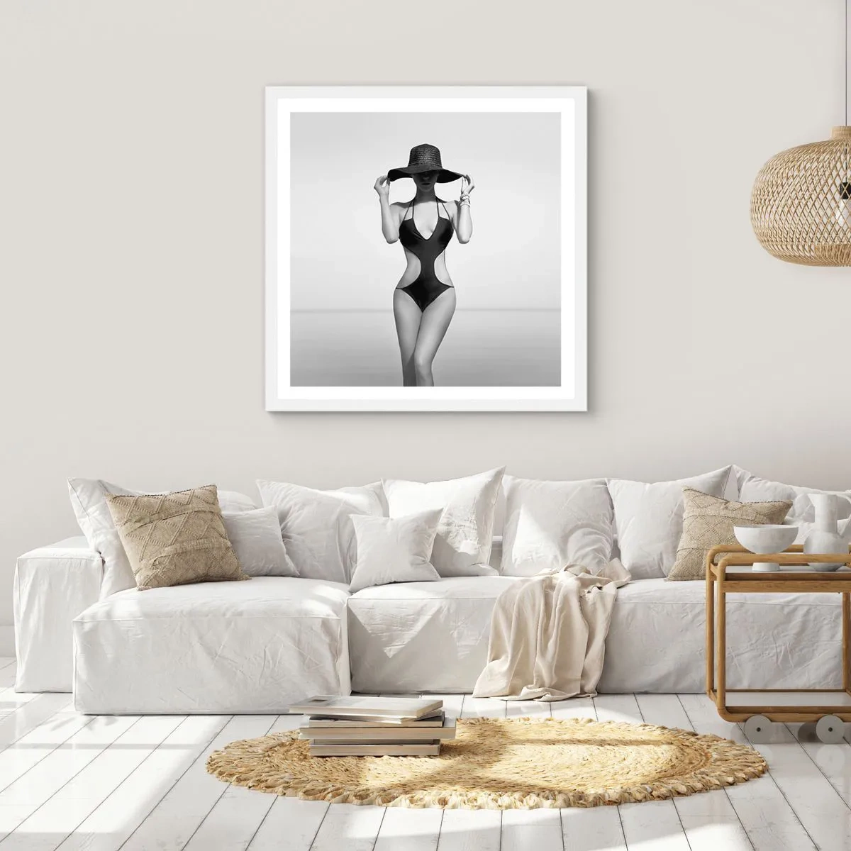 Affiche dans un cadre blanc - Poster - Mon prénom? Élégance - 30x30 cm