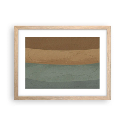 Affiche dans un chêne clair - Poster - Composition horizontale - 40x30 cm