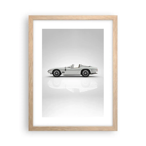 Affiche dans un chêne clair - Poster - Promesse de plaisir - 30x40 cm