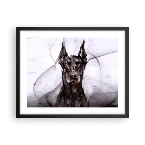 Affiche dans un cadre noir - Poster - Né noble - 50x40 cm