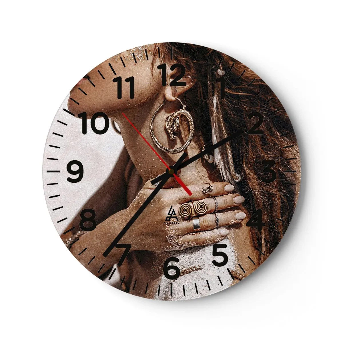 Horloge murale - Pendule murale - Reine des plages sauvages - 40x40 cm