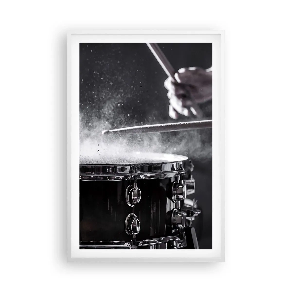 Affiche dans un cadre blanc - Poster - Tempo de la musique - 61x91 cm