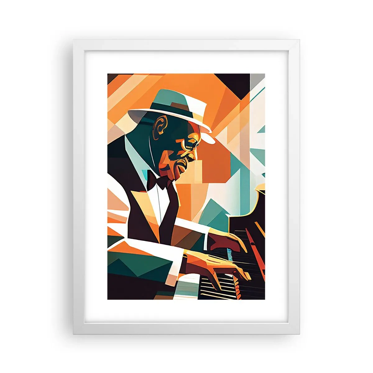 Affiche dans un cadre blanc - Poster - C’est tout le jazz - 30x40 cm