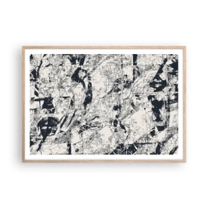 Affiche dans un chêne clair - Poster - Interpénétration des contraires - 100x70 cm