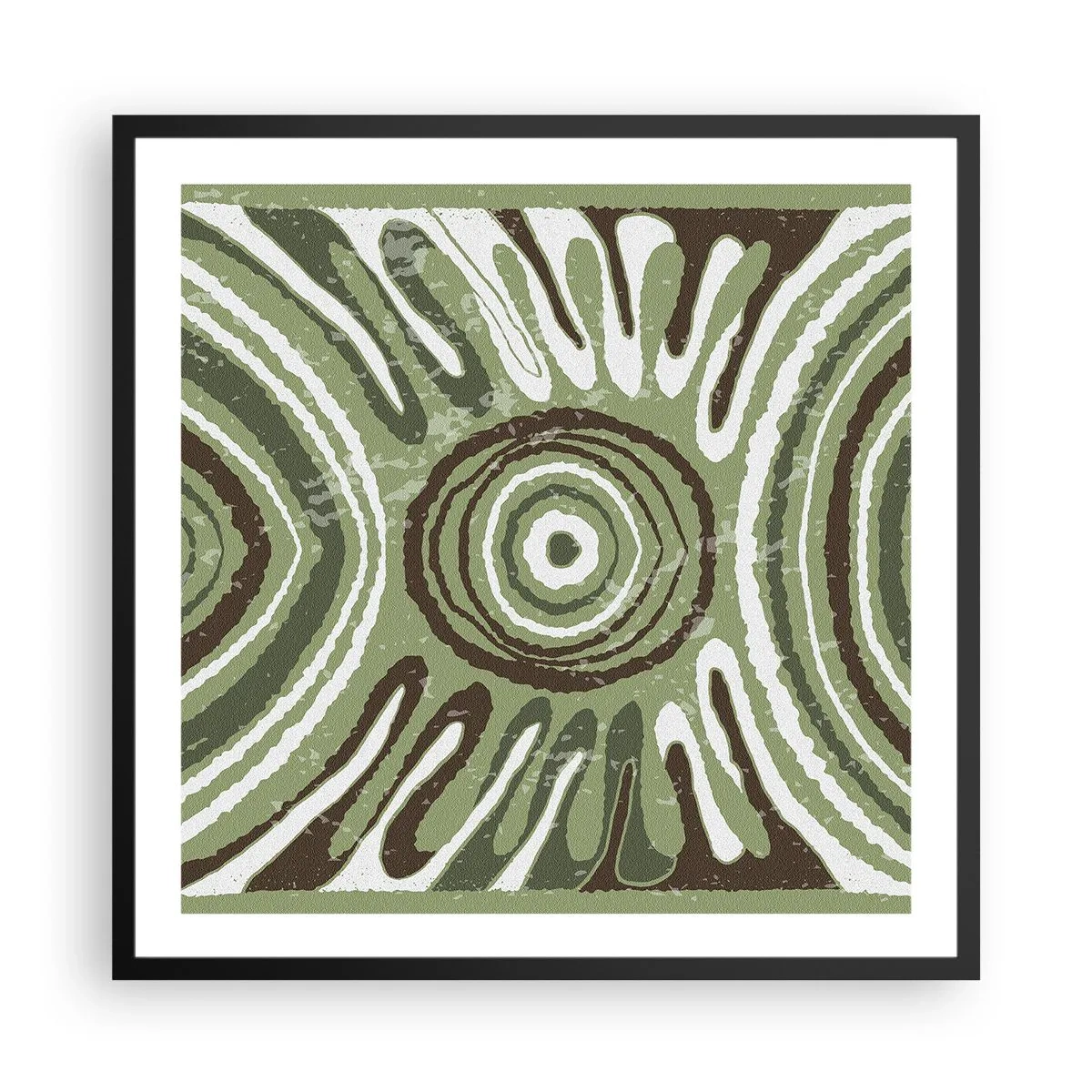 Affiche dans un cadre noir - Poster - Une explosion d'émotions - 60x60 cm