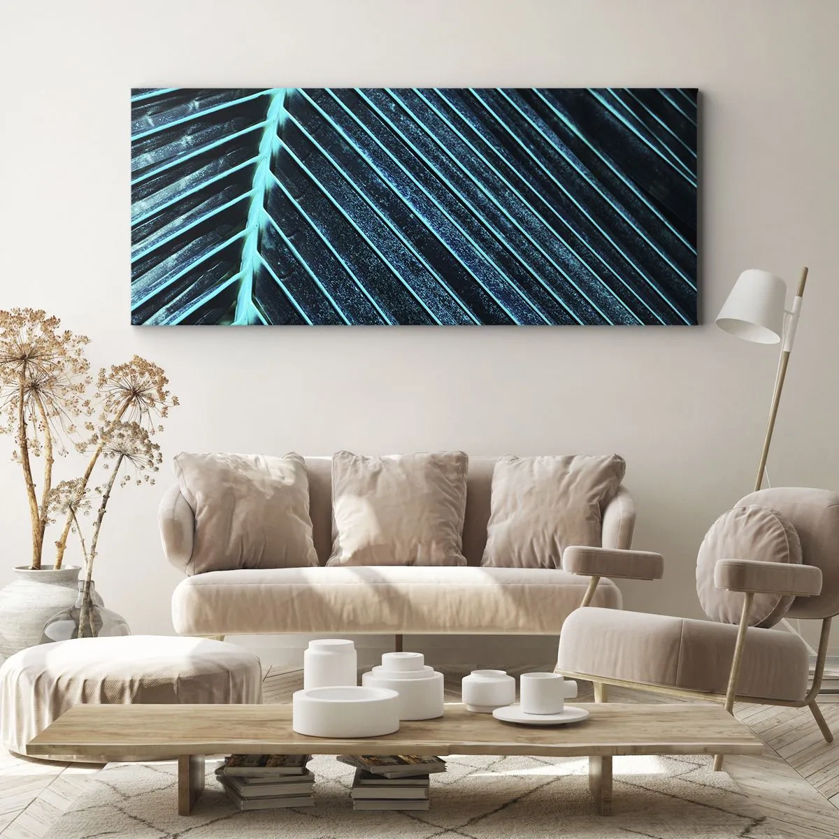 Impression sur toile - Image sur toile - Texture verte - 100x40 cm