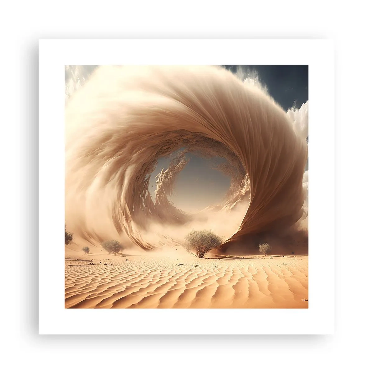 Affiche - Poster - Portail ouvert - 40x40 cm