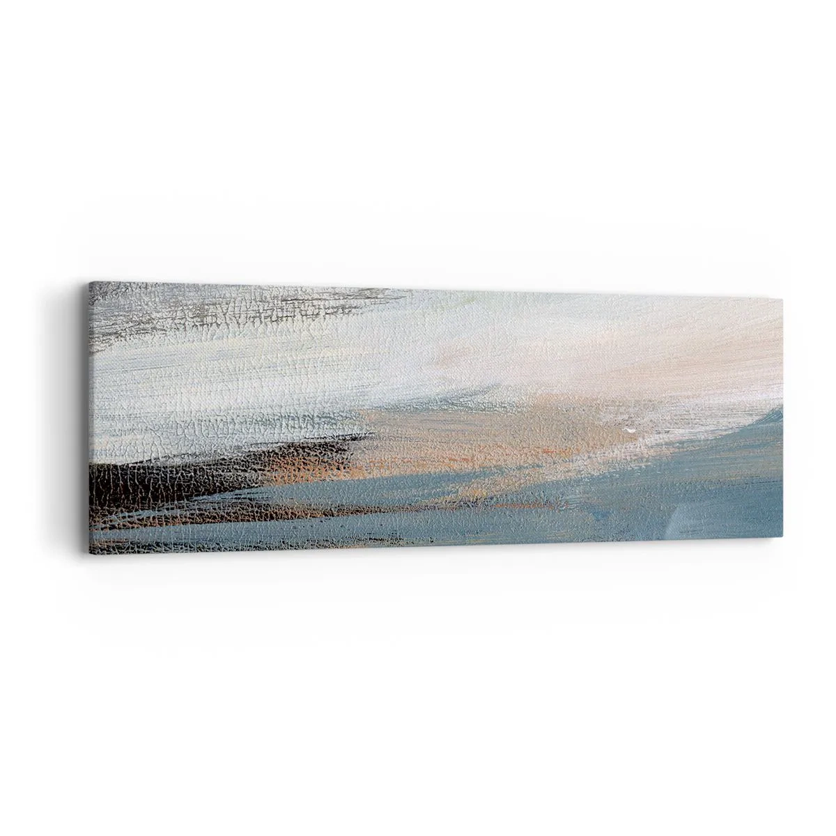 Impression sur toile - Image sur toile - Abstraction : paysage nordique - 90x30 cm
