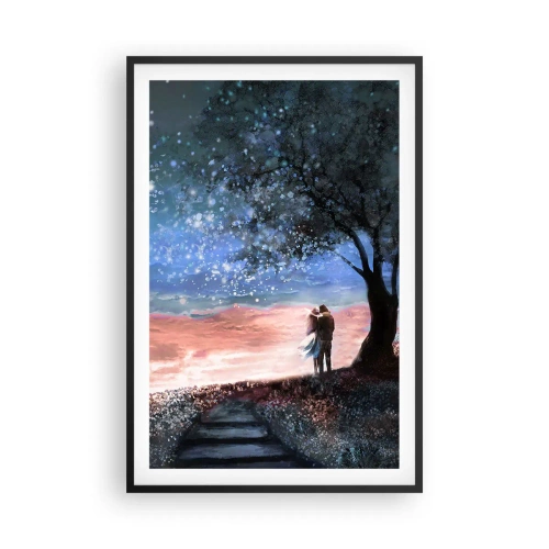 Affiche dans un cadre noir - Poster - Spectacle étoilé - 61x91 cm