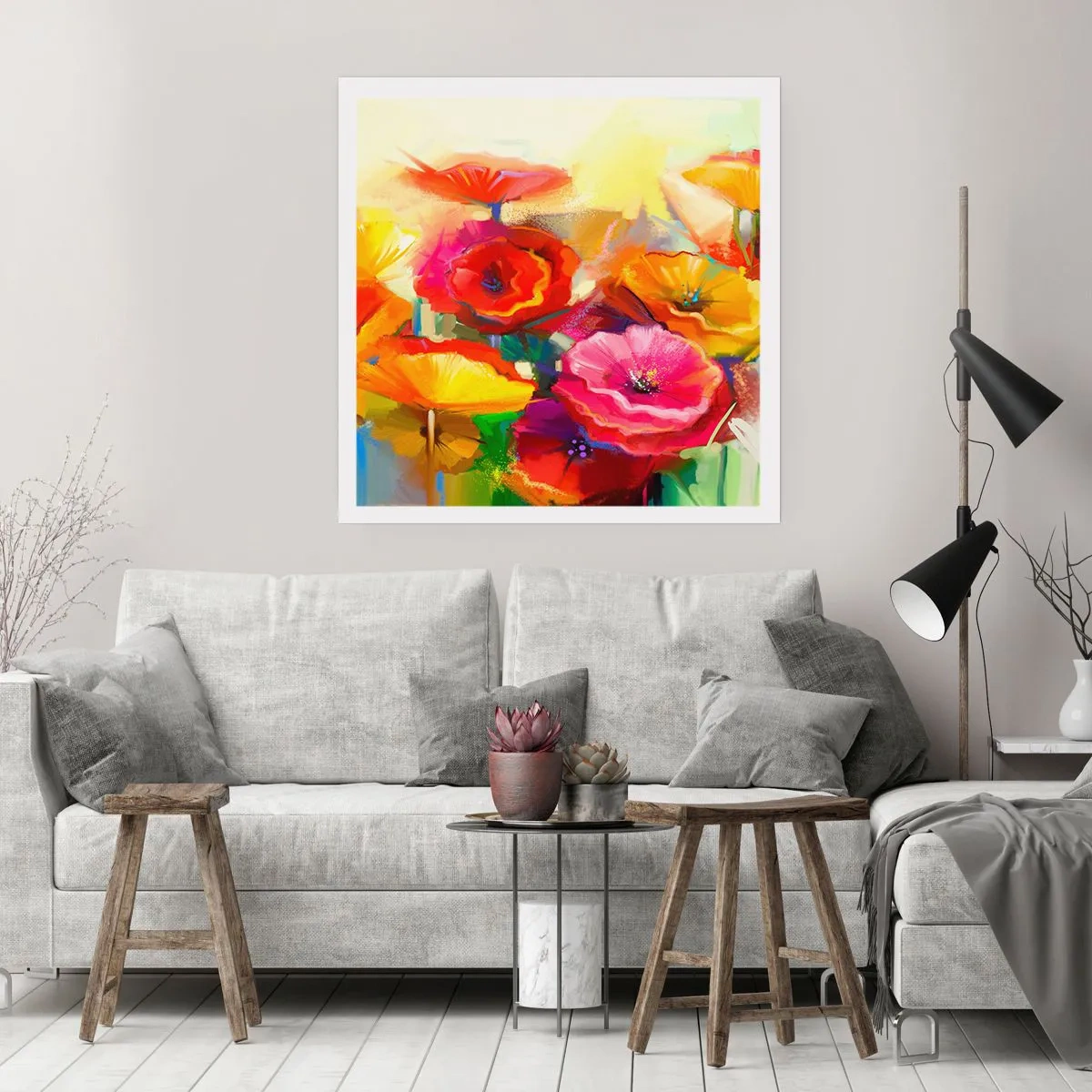 Affiche - Poster - Pas seulement rouge - 30x30 cm