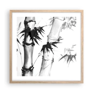 Affiche dans un chêne clair - Poster - Gros plan sur l'orient - 50x50 cm