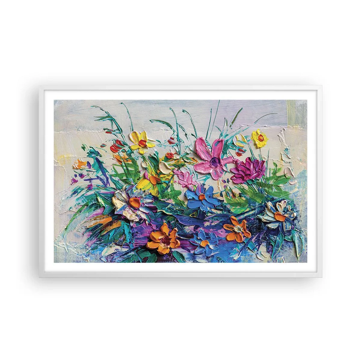 Affiche dans un cadre blanc - Poster - Absolument pas une nature morte - 91x61 cm