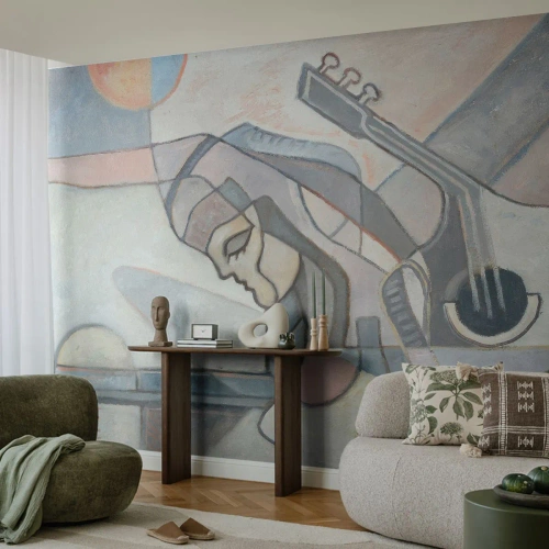 Papier Peint Photo Standard Eco - Au pouvoir de la musique - Abstraction, Cubisme, Personnes - 450x315 cm