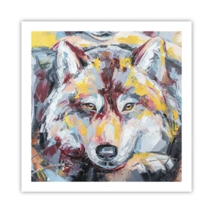 Affiche - Poster - En paix au milieu des siens - 60x60 cm