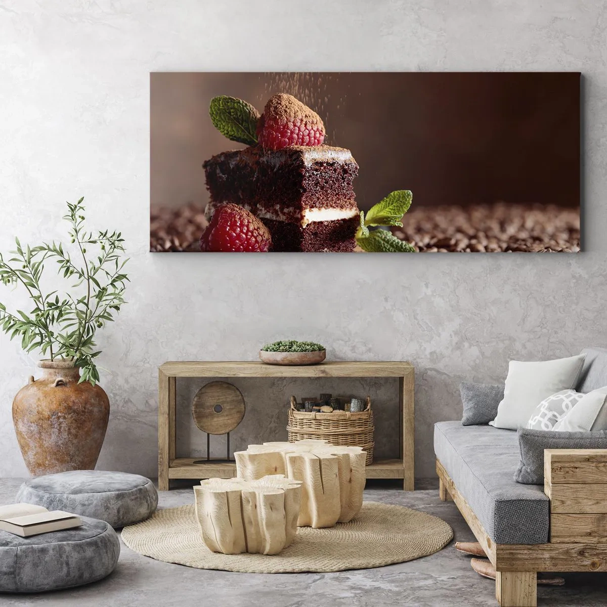 Impression sur toile - Image sur toile - La vie est douce - 90x30 cm