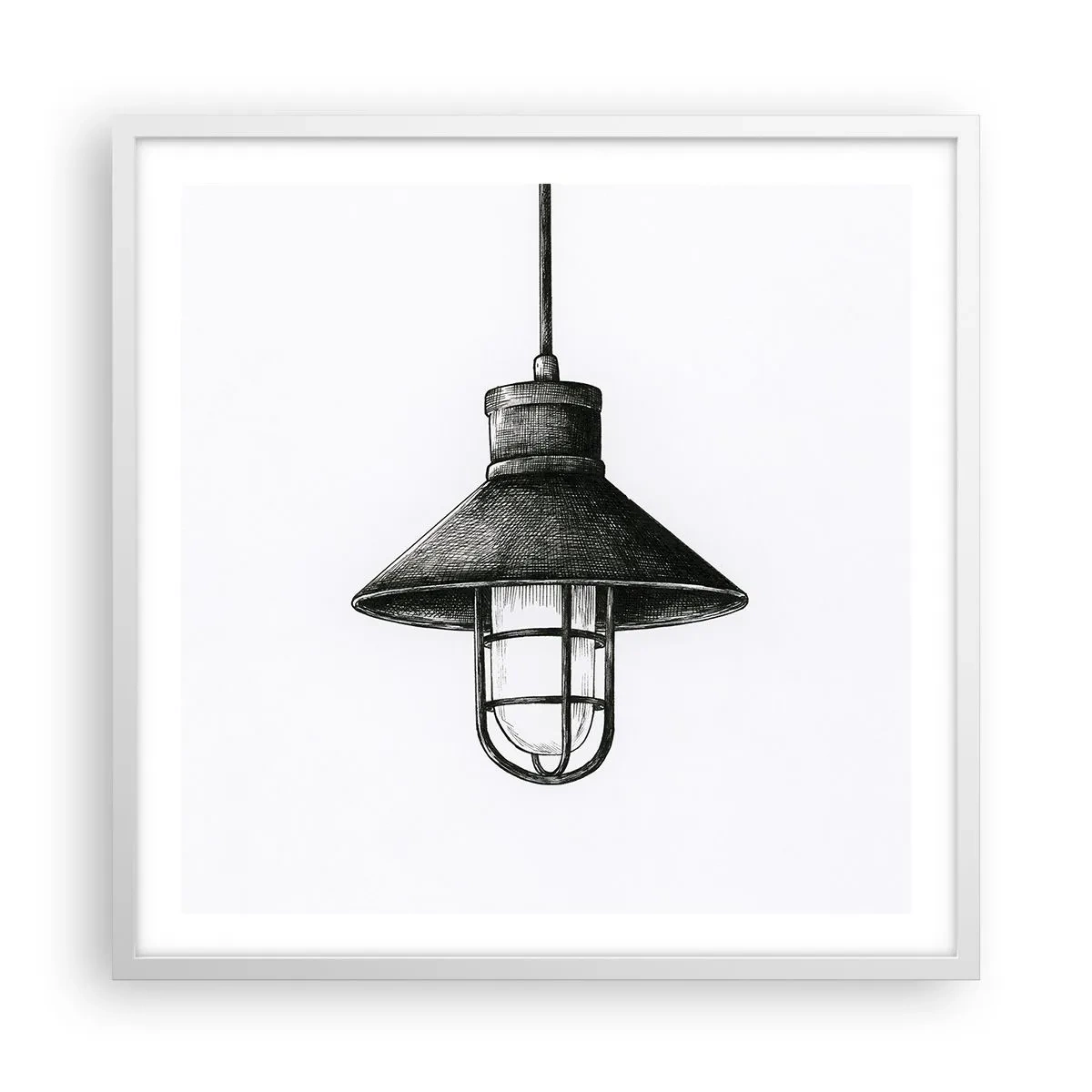 Affiche dans un cadre blanc - Poster - Comme il y a des années… - 60x60 cm