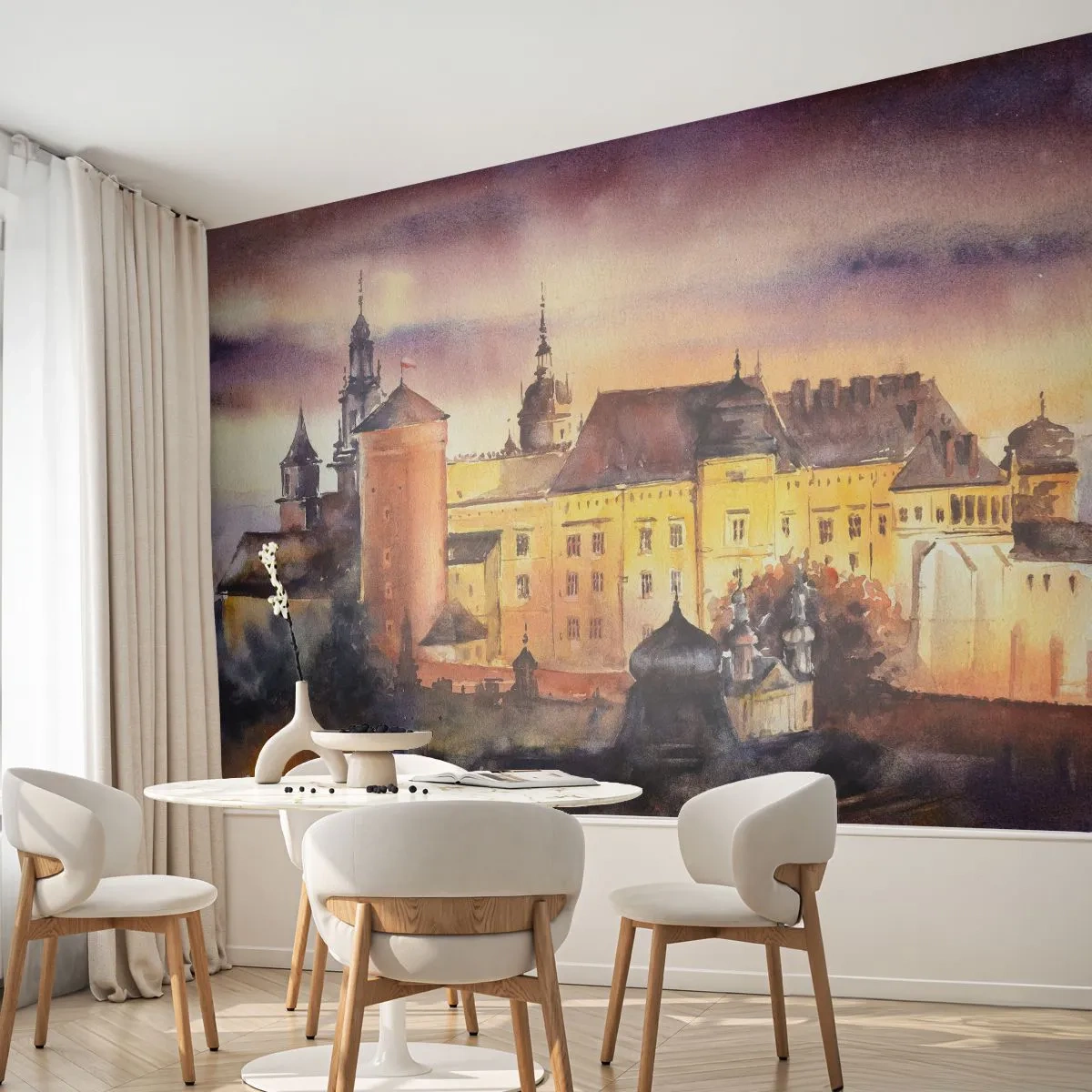 Papier Peint Photo Premium Canvas - Histoire et conte de fées - Verrouillage, Classique, Architecture - 250x175 cm