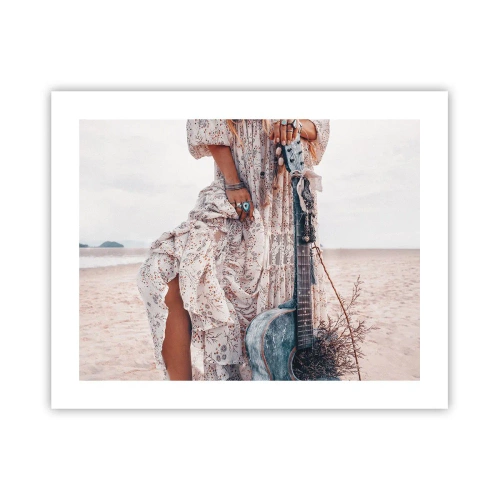 Affiche - Poster - Enfant de fleur en route - 50x40 cm