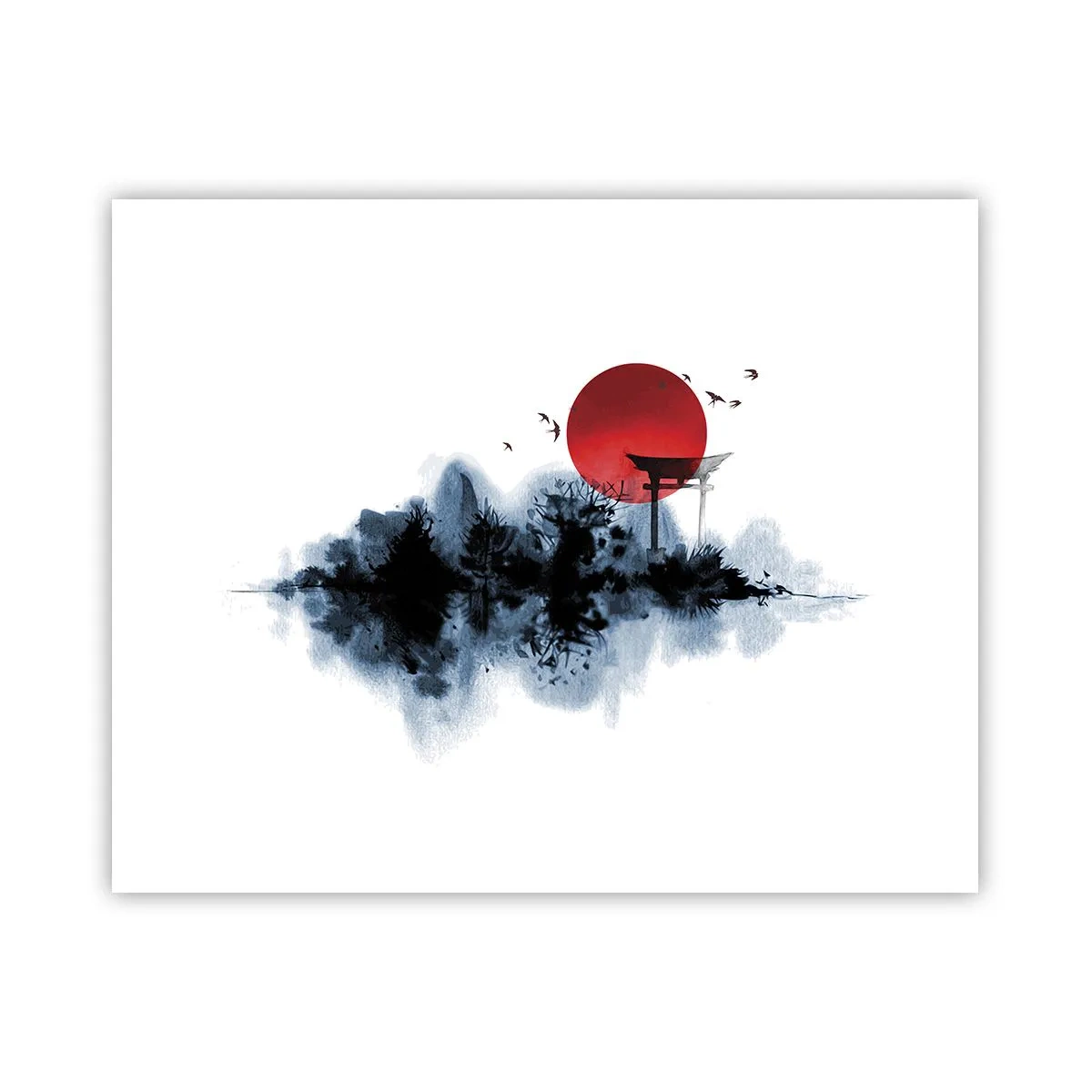 Affiche - Poster - Vue japonnaise - 50x40 cm